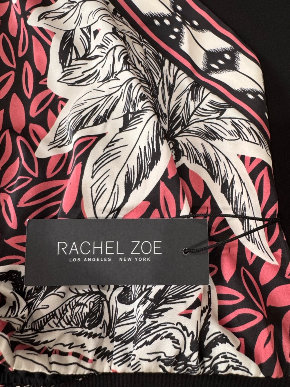 NWT Rachel Zoe Tropical Palm Print Halter Crop Top - Size M - Picture 4 of 8